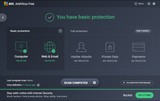 AVG AntiVirus Free Screenshots