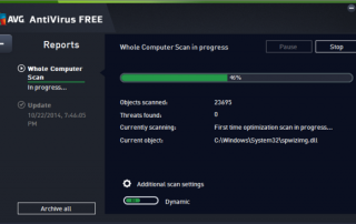 AVG AntiVirus Free Screenshots