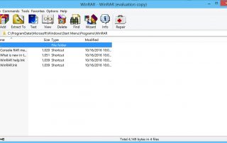 WinRAR Screenshots